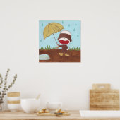 Geniet van een regenachtig Poster (Keuken)