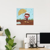 Geniet van een regenachtig Poster (Thuiskantoor)