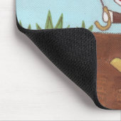 Geniet van een regenachtige dag Mousepad Muismat (Hoek)