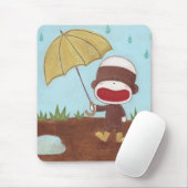 Geniet van een regenachtige dag Mousepad Muismat (Met muis)