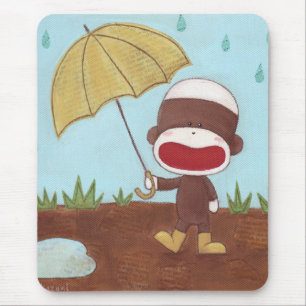 Geniet van een regenachtige dag Mousepad Muismat