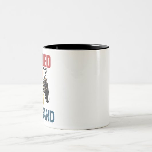 Geniet van een  T-Shirt-Echtband Tweekleurige Koffiemok (Center)