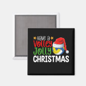 Geniet van een Volley Jolly Christmas Volleyball v Magneet (Voorkant / Achterkant)
