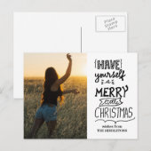 Geniet van een vrolijk kerstfeest | Foto Feestdagenkaart (Voorkant / Achterkant)