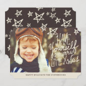 Geniet van een vrolijk kerstfeest | Foto Feestdagenkaart (Voorkant / Achterkant)