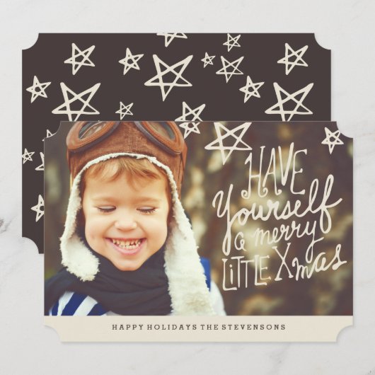 Geniet van een vrolijk kerstfeest | Foto Feestdagenkaart (Voorkant / Achterkant)