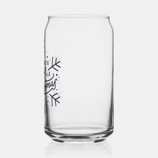 Geniet van een vrolijk kerstfeest - Snowflake Blikvorm Glas (Links)