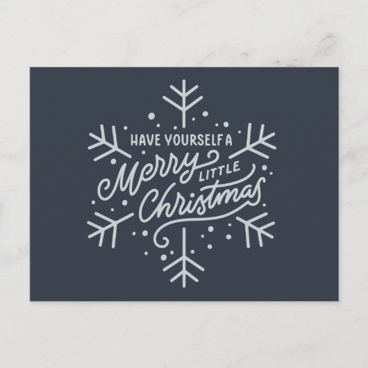 Geniet van een vrolijk kerstfeest - Snowflake Briefkaart (Voorkant)