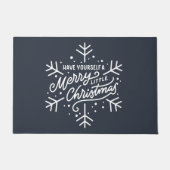 Geniet van een vrolijk kerstfeest - Snowflake Deurmat (Voorkant)