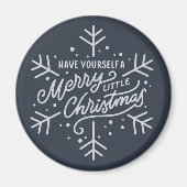 Geniet van een vrolijk kerstfeest - Snowflake Magneet (Voorkant)