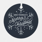 Geniet van een vrolijk kerstfeest - Snowflake Metalen Ornament (Voorkant)