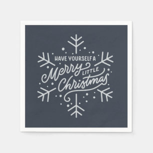 Geniet van een vrolijk kerstfeest - Snowflake Servet