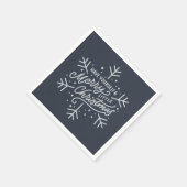 Geniet van een vrolijk kerstfeest - Snowflake Servet (Hoek)