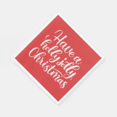 Geniet van een vrolijke kerst. Rode wintervakantie Servet (Hoek)