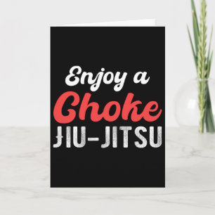 Geniet Van Een Wurging Jiu Jitsu Judo Boksen Muay Kaart