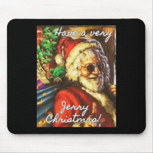 Geniet van een zeer Jerry Christmas Garcia Santa v Muismat