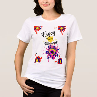 Geniet van elk kleurrijk spattende verf-moment van Tri-Blend shirt