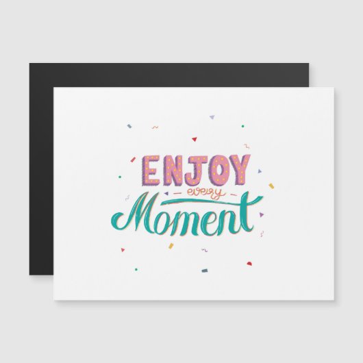 Geniet van elk moment (Voorkant / Achterkant)