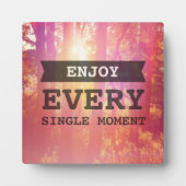 Geniet van elk moment fotoplaat (Voorkant)