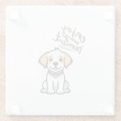 Geniet van elk moment glas Onderzetter (Achterkant)