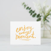 Geniet van elk moment - Happy Joy Hope Positive Li Briefkaart (Staand voorkant)