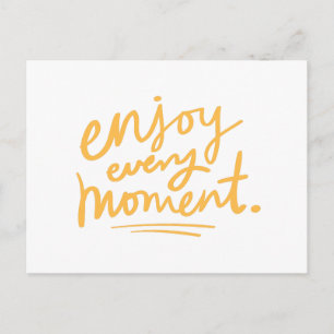 Geniet van elk moment - Happy Joy Hope Positive Li Briefkaart
