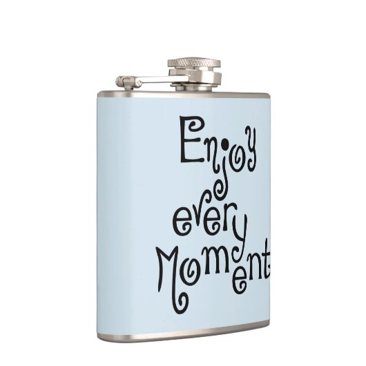 Geniet van elk moment heupfles (Rechts)