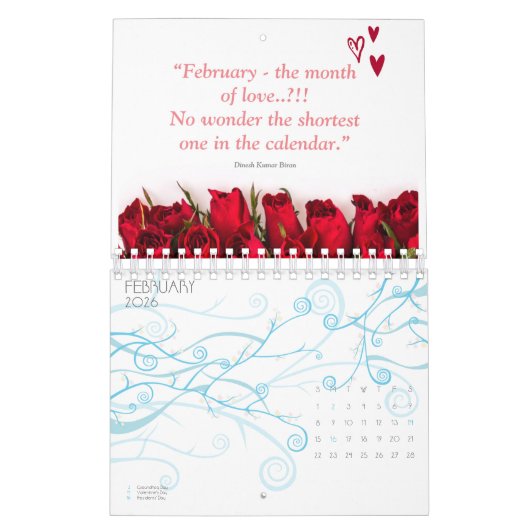 Geniet van elk moment kalender (Feb 2026)