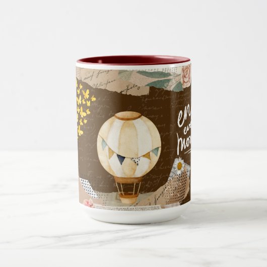 Geniet van elk moment mok (Midden)