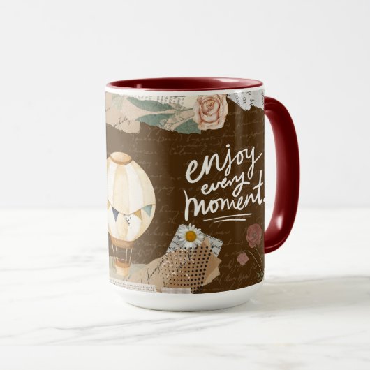 Geniet van elk moment mok (Voorkant rechts)