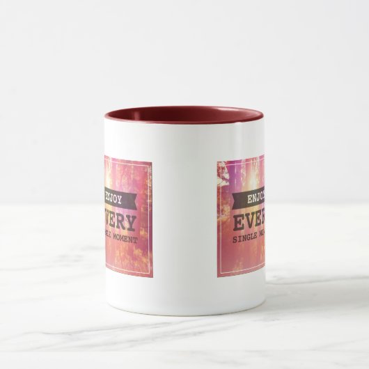 Geniet van elk moment mok (Midden)