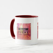 Geniet van elk moment mok (Voorkant links)