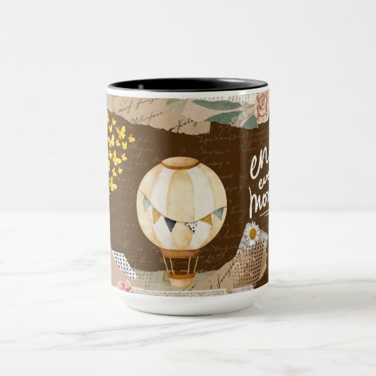 Geniet van elk moment mok (Midden)