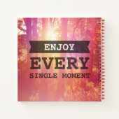 Geniet van elk moment notitieboek (Achterkant)