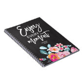 Geniet van elk moment positief bericht notitieboek (Rechterzijde)