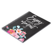 Geniet van elk moment positief bericht notitieboek (Linkerzijde)