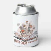 Geniet van elk moment, positieve boodschap blikjeskoeler (Blikje Voorkant)