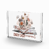 Geniet van elk moment, positieve boodschap fotoblokken (Rechts)