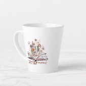 Geniet van elk moment, positieve boodschap latte mok (Linkerhoek)