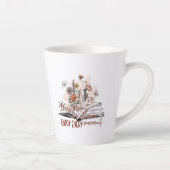 Geniet van elk moment, positieve boodschap latte mok (Rechts)