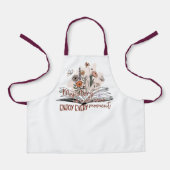 Geniet van elk moment, positieve boodschap schort (Voorkant)