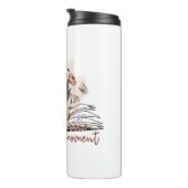 Geniet van elk moment, positieve boodschap thermosbeker (Geroteerd rechts)