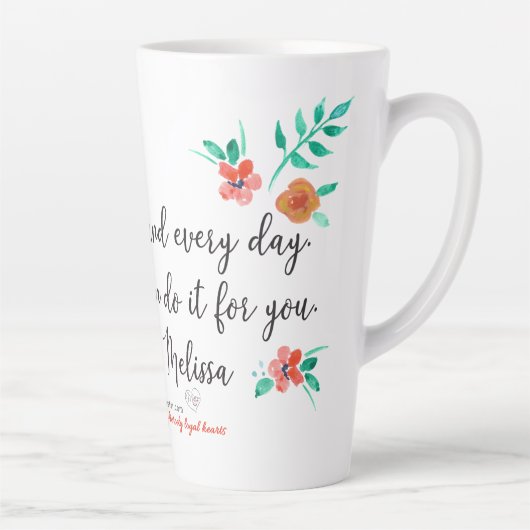 Geniet van elke dag latte mok (Rechts)