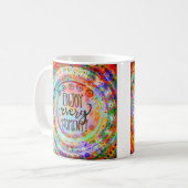 Geniet van elke minuut koffiemok (Voorkant links)