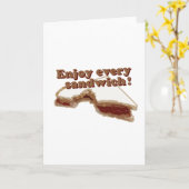 Geniet van Elke Sandwich Kaart (Gele Bloem)