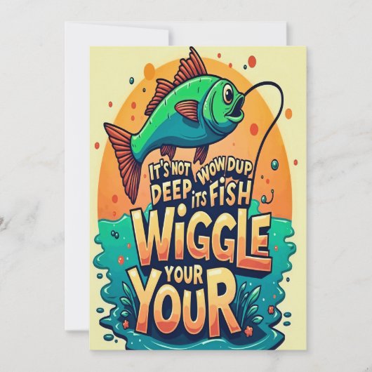 Geniet van elke wiggle kaart (Voorkant)