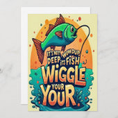 Geniet van elke wiggle kaart (Voorkant / Achterkant)