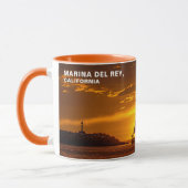 Geniet van elke zonsondergang - MARINA DEL REY, CA Mok (Links)