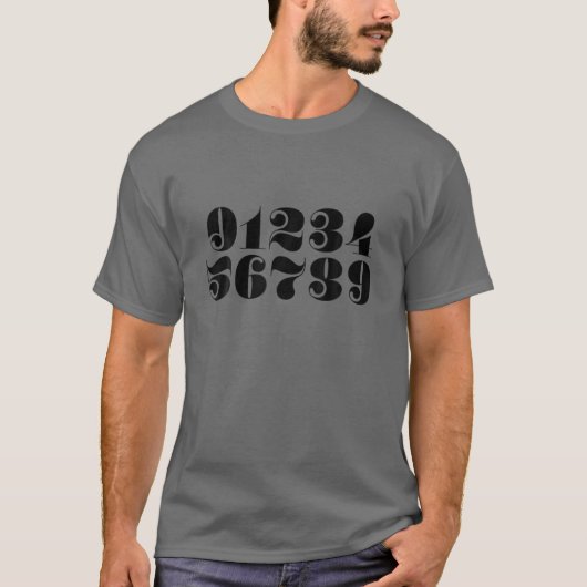 Geniet van Engelse nummers Nieuwe grafische T - sh T-shirt (Voorkant)