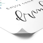 Geniet van enkele drankjes Dreamcatcher Baby Showe Poster (Hoek)